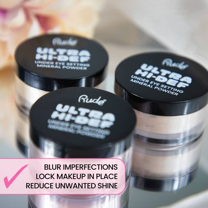 Rude Cosmetics - Wholesale Makeup Setting Spray/Powder - Ultra High Definition Under Eye Setting Mineral Powder