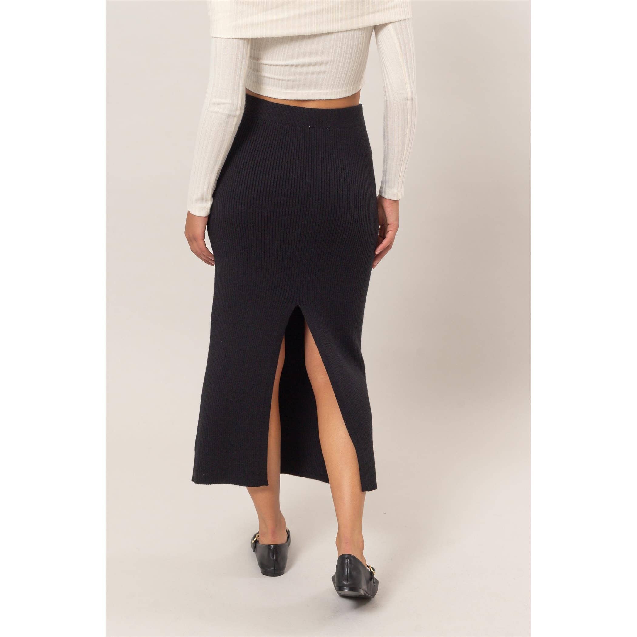 HYFVE – wholesale Skirt – Women’s – Ribbed Knit Midi Skirt23