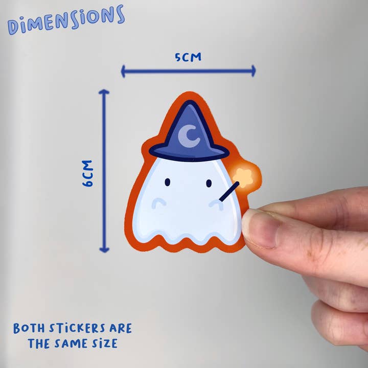 Poppodopolis – wholesale Sticker – Magical Ghosties Single Sticker Set2