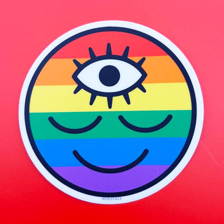 Sticker - Flag: Pride Rainbow for wholesale by Wokeface