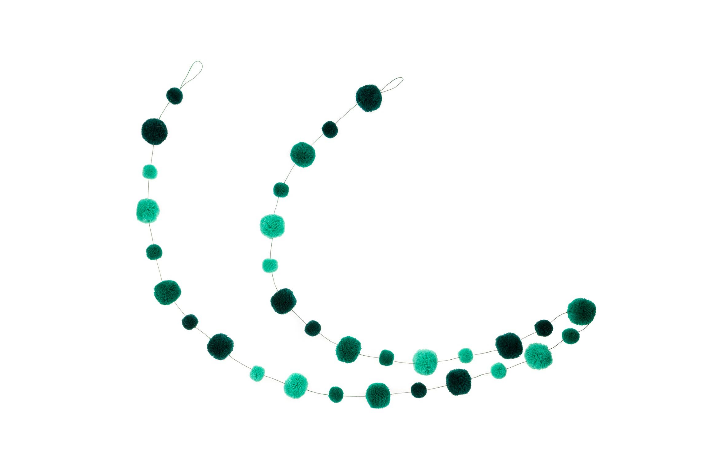 PomPom Galore – wholesale Bunting/garland – Green Pom Pom Garland 1