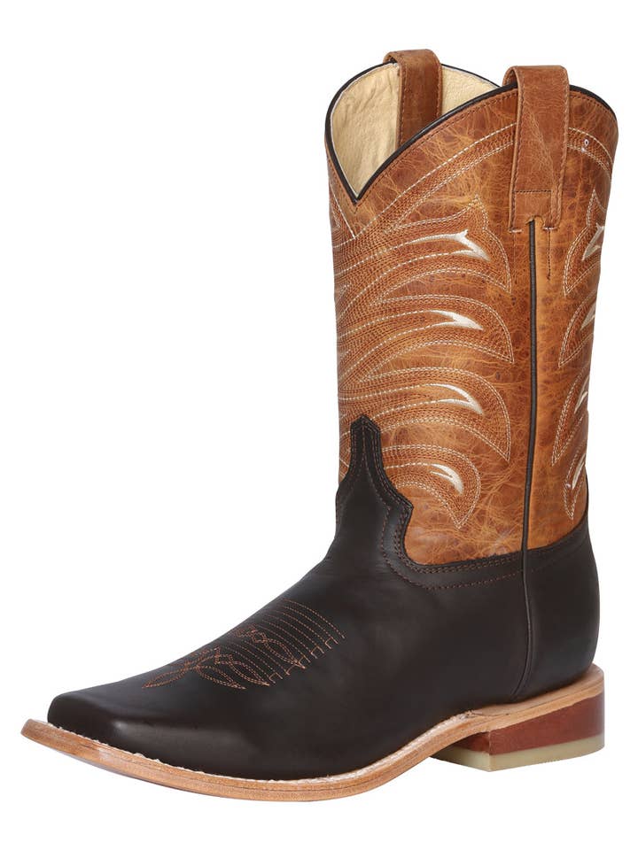El General Rodeo Boot - Crazy Leather - Choco 42992 for wholesale by El General Western Wear