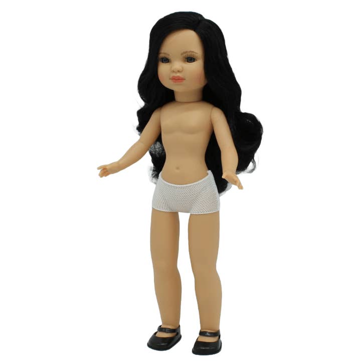 Muñeca de colección y artesanÃa - Wholesale Doll - Kids - Simona doll 40 cm. 100% nude black hair brown eyes