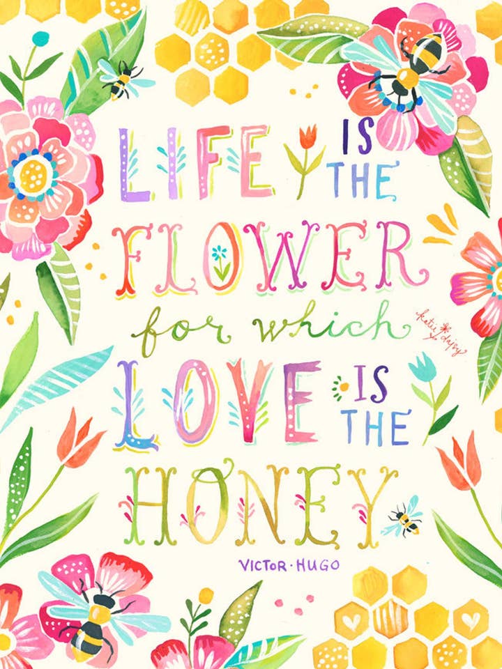 L'amour est le miel pour la vente par Katie Daisy