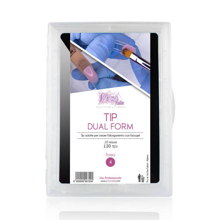 Tip Dual Form - Tips för Acrygel 120 st. Form 4 för wholesale av Pics Nails