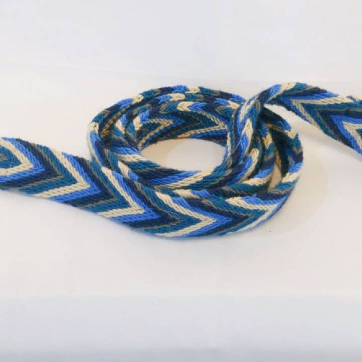 Blue Handmade Wayuu Pet Leash for wholesale by Wuitusu