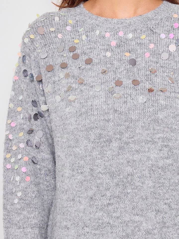 KY CREATION PARIS - Vendita all'ingrosso Maglione tricot - Donna - Maglione con paillettes