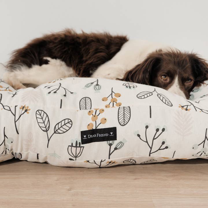 SG HOGAR – cama - Gato e cão por atacado – Cama acolchoada vermelha Santorini para cães e gatos, resistente a manchas1