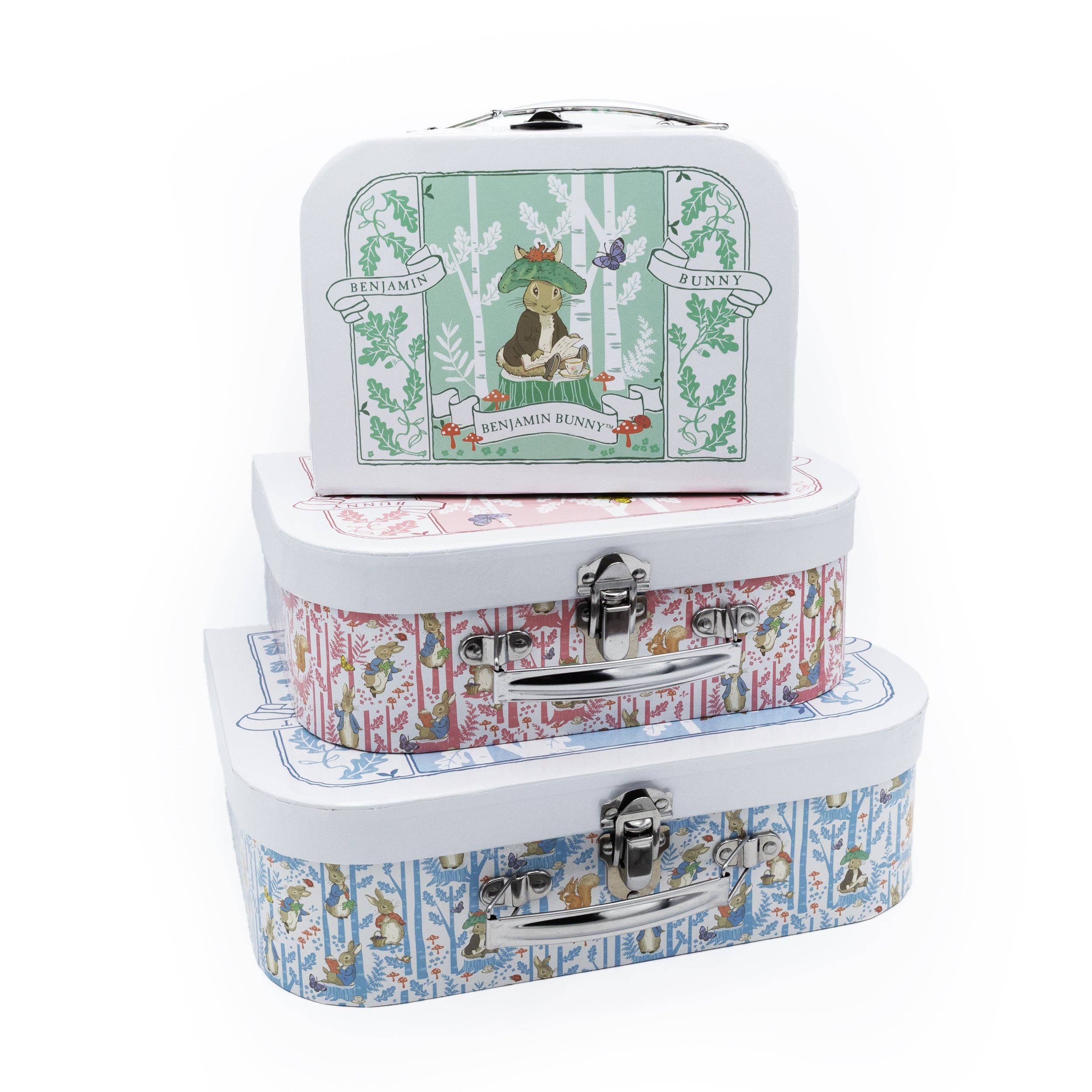 Robert Frederick Ltd - Wholesale Lunch Bag/Box - Kids - Beatrix Potter Children’s Triple Carry Case Set - Official 3-Piece Storage & Travel Cases1