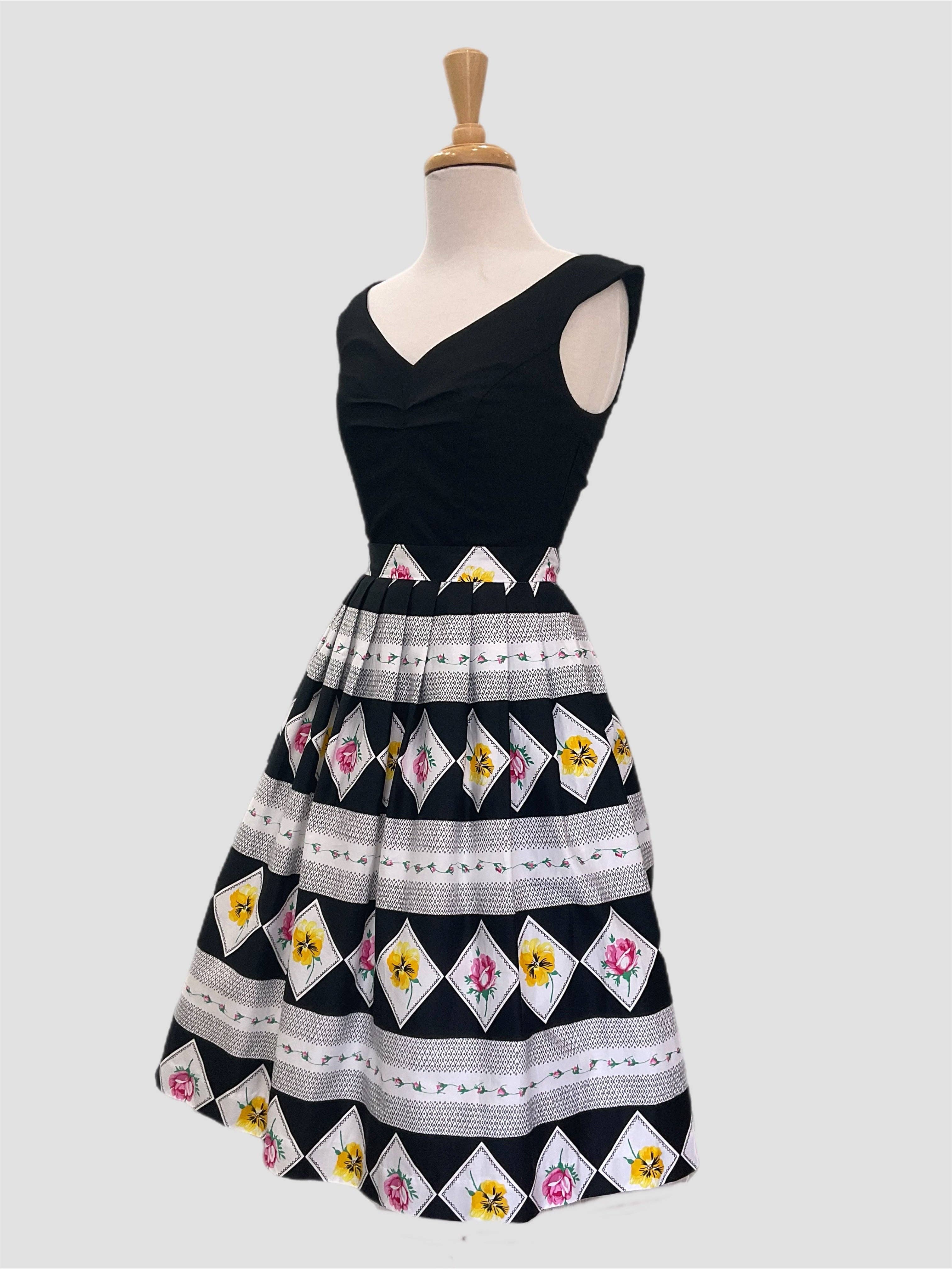 Retrospec'd Clothing – wholesale Blouse – Women’s – Scarlet Top   Black Vintage 1950s top2