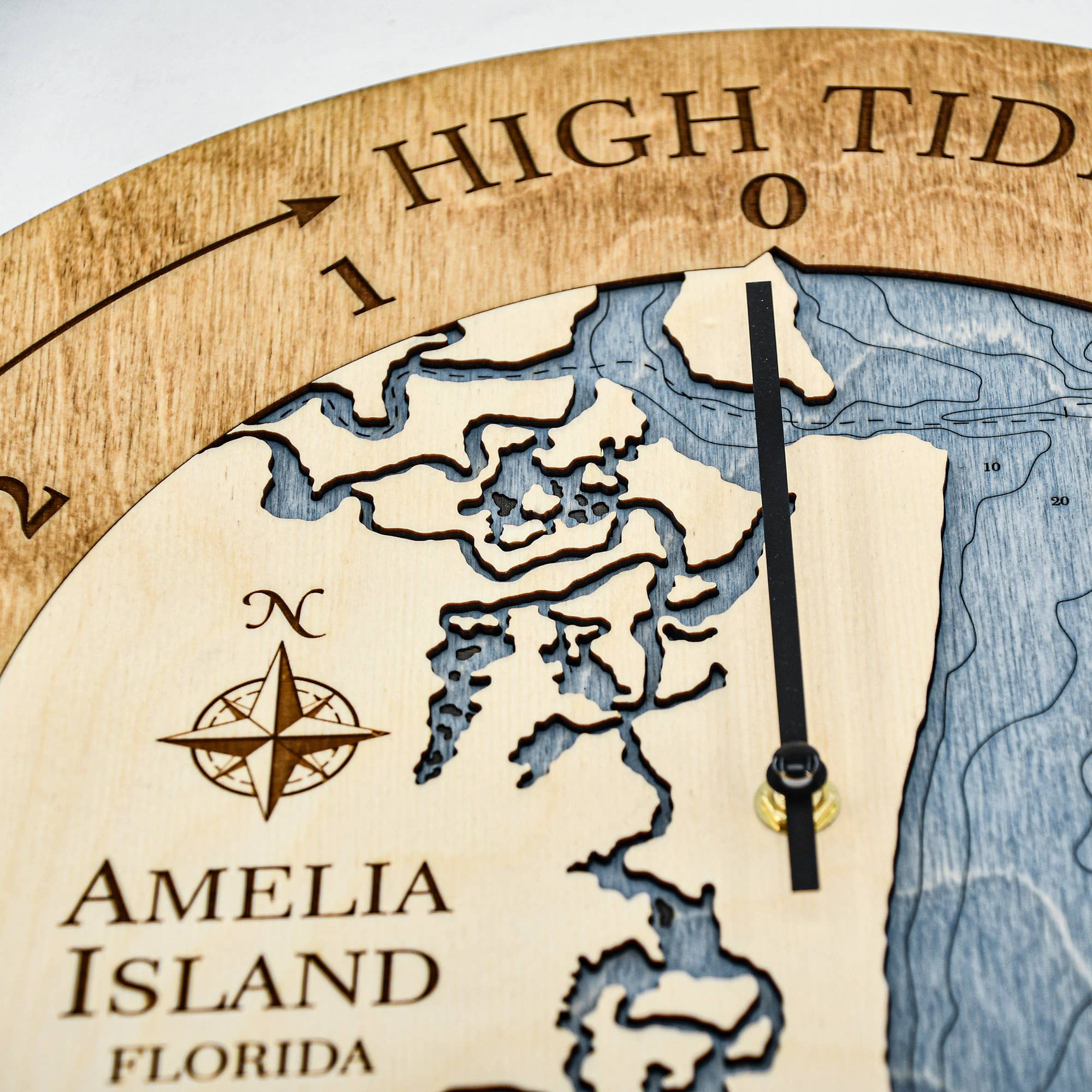 Sea & Soul Nautical Chart Art - Wholesale Wall Clock - Florida East Coast Nautical Chart Tide Clock-Many Locations33