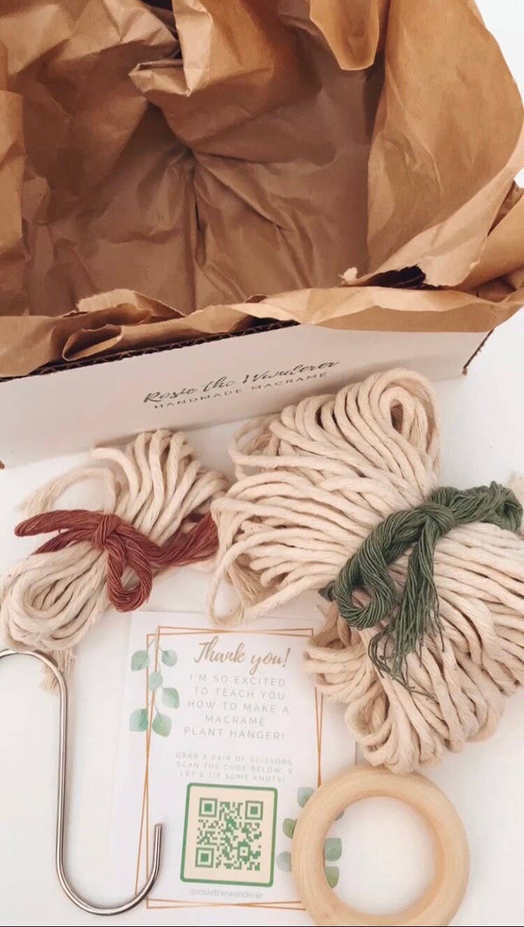 Rosie the Wanderer, Handmade Macramé - Wholesale DIY Craft Kit - DIY Macrame Plant Hanger Kit - With Video Tutorial2
