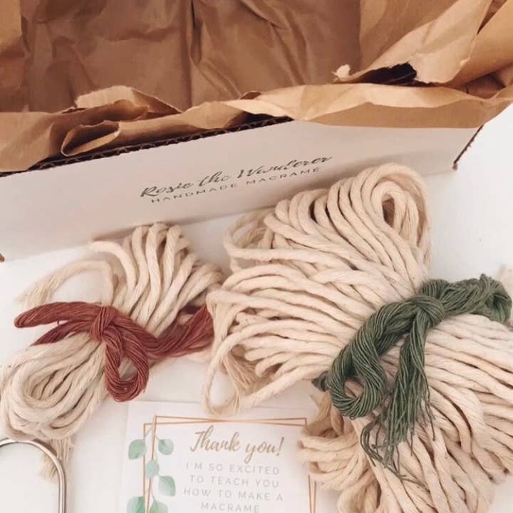 Rosie the Wanderer, Handmade Macramé - Wholesale DIY Craft Kit - DIY Macrame Plant Hanger Kit - With Video Tutorial2