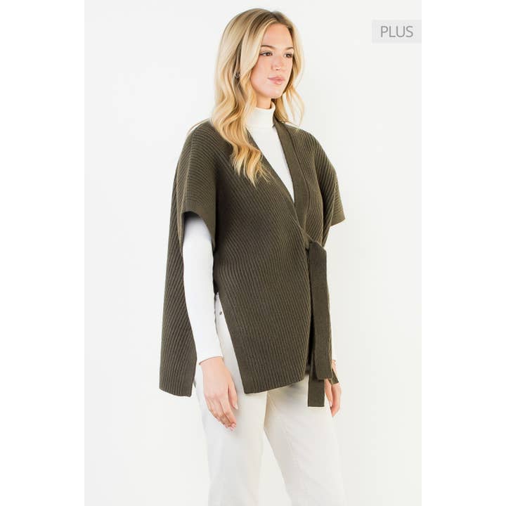 /Cardigan de Malha sem Mangas/ Tamanho XL por atacado de THML