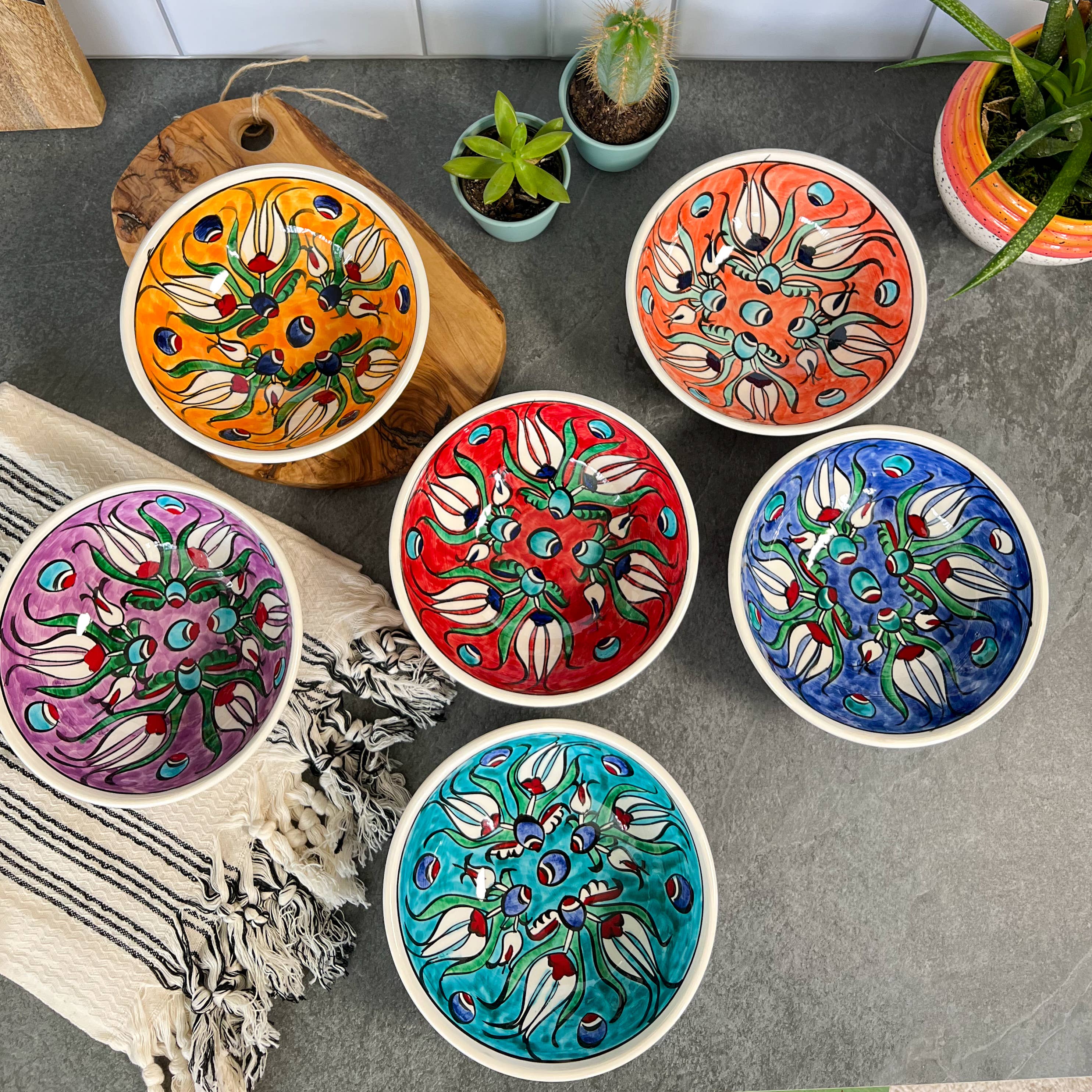 Umays Boho - Wholesale Bowl - Large Ceramic Bowl, Handmade Ceramic Bowl, Kitchen Decors1