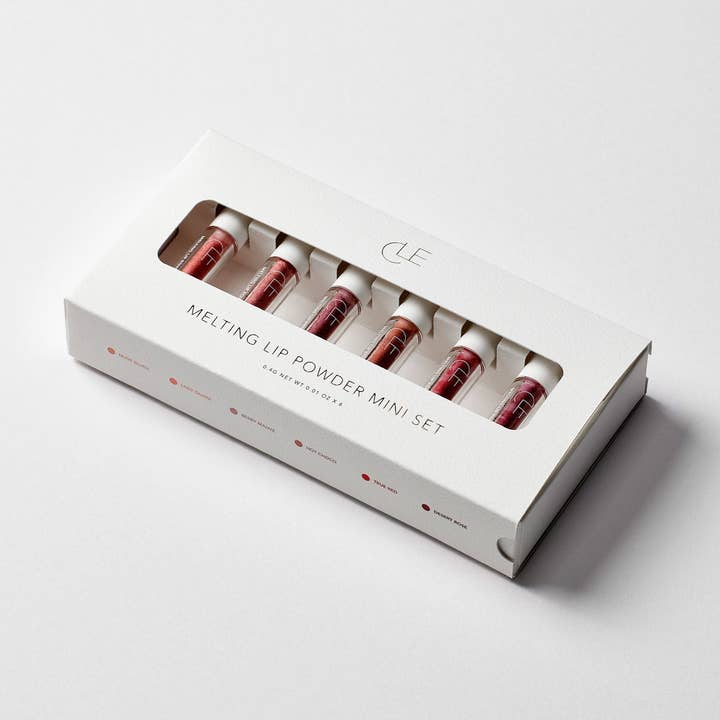 ÉCHANTILLON - Mini set de poudre à lèvres fondante - Limité à 1 par commande pour la vente par CLE Cosmetics