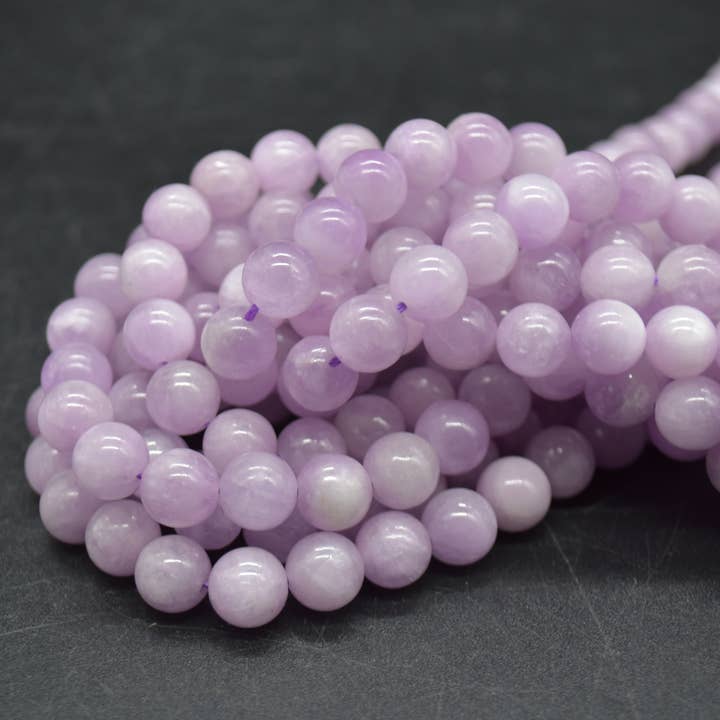 Oriental Direct Craft Supplies - Wholesale Beads - Grade A Natural Kunzite Gemstone Round Beads2