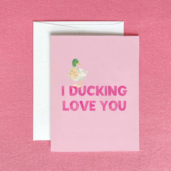 Gert & Co - Wholesale Love Card - I Ducking Love You Greeting Card | Funny Anniversary Card