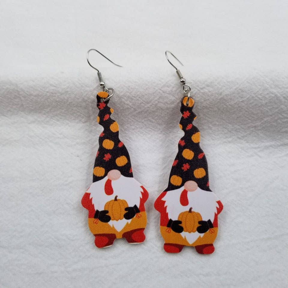 ENA Jewelry – wholesale Hängande örhängen – Höstpumpagnomörhängen2