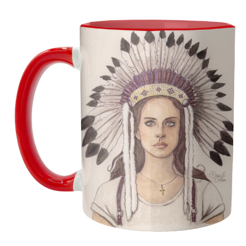 ART WOW - Wholesale Coffee Mug - Mugs 'Lana Del Rey IV' by Daniel Cash3