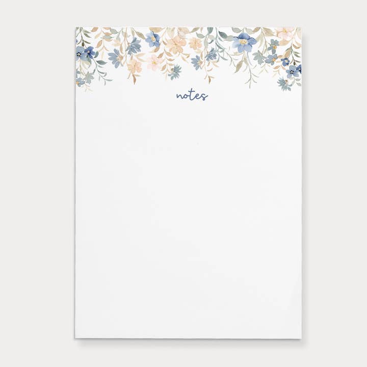 Bloc-notes Calm Floral Notes | 4,25 x 5,5 pouces pour la vente par Paper and Clips Co.