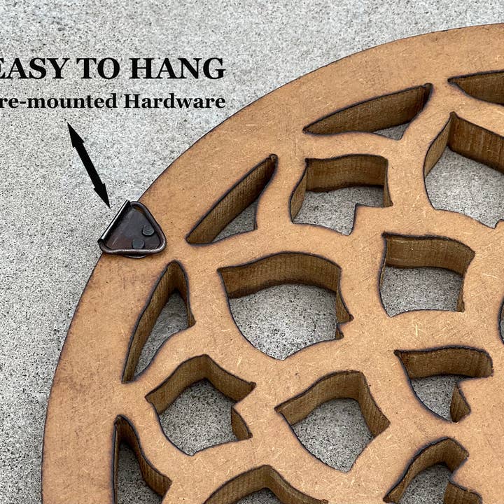 Lungta Imports - Wholesale Wall Accent - Handcrafted Wooden Lotus Flower Wall Décor Hanging Art14