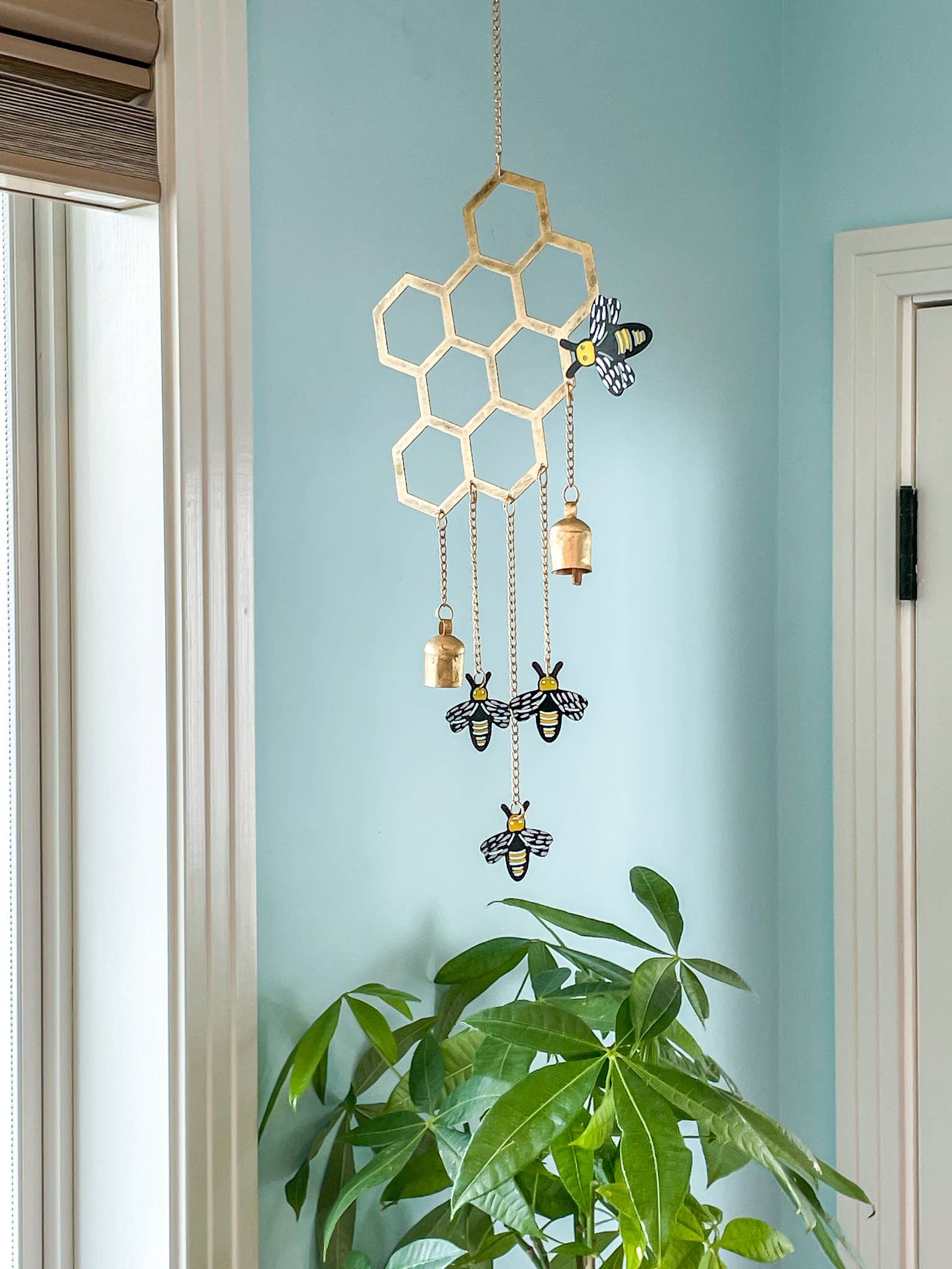 Mira Fair Trade - Wholesale Wind Chime - Honey Bee Chime2