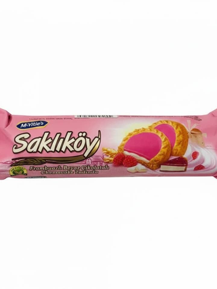 Ülker Saklıköy Cheesecake Koekjes Framboos Turks Premium voor wholesale door Aladdin