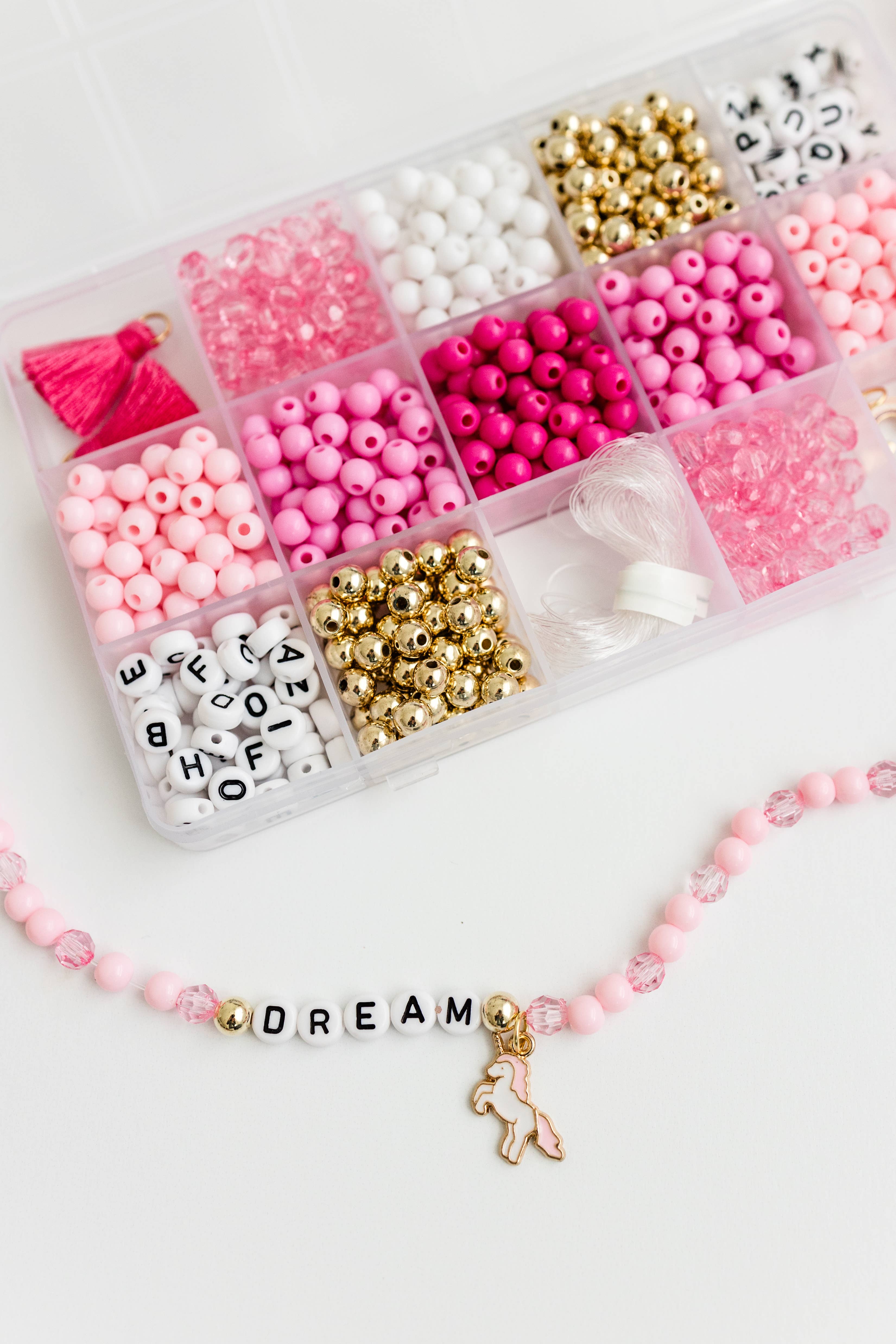 Stacked Sweetly - Wholesale DIY Jewelry - Kids - Unicorn Dreams DIY Stretchy Bracelet Craft Kit