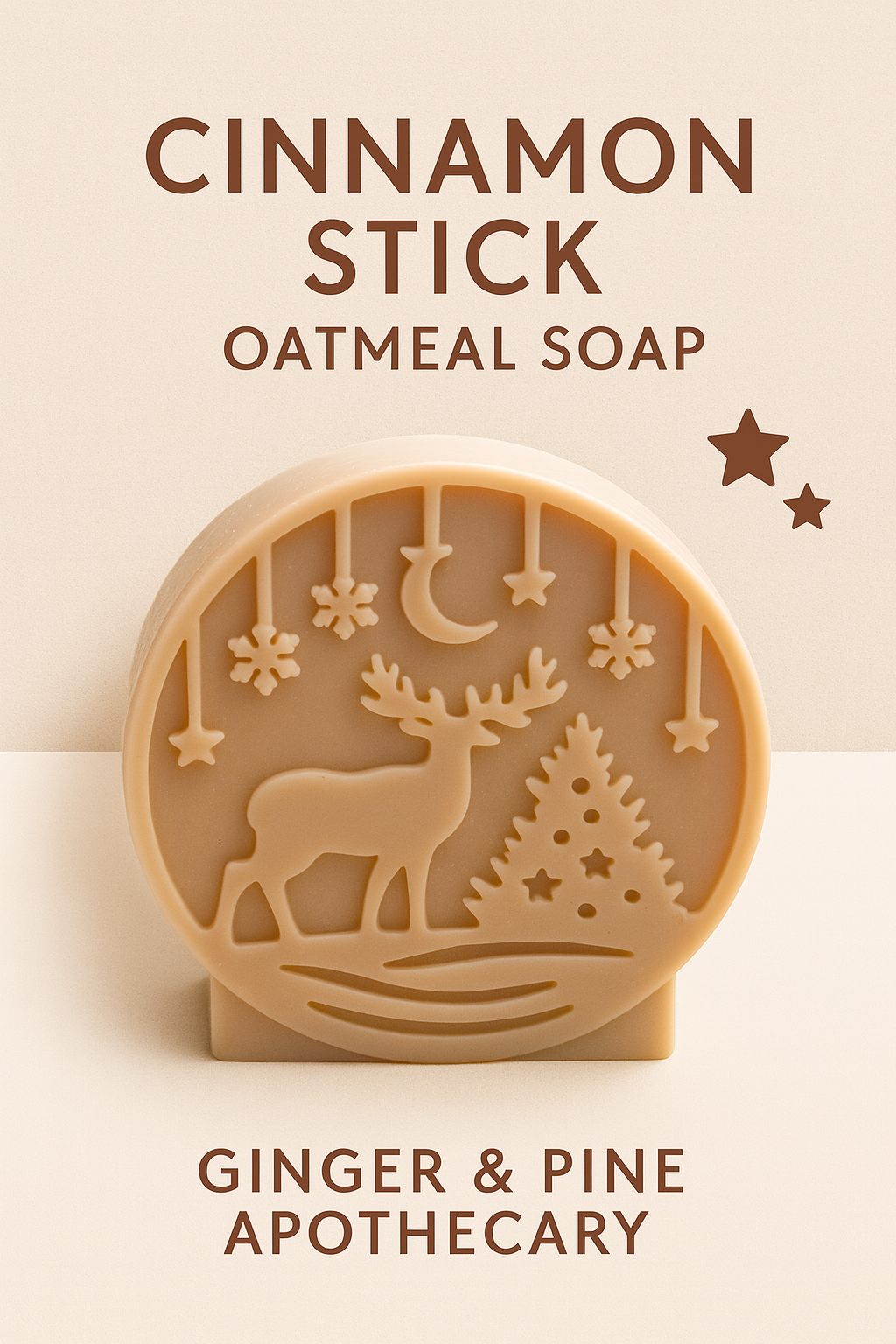 Ginger & Pine Apothecary - Wholesale Bar Soap - Oatmeal Soap | Cinnamon Stick - Moisturizing Winter Bar0