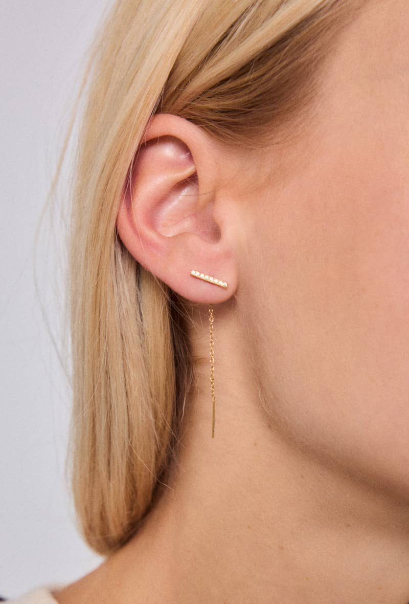 Gold Stainless steel earrings 124RX208 for wholesale on Faire0