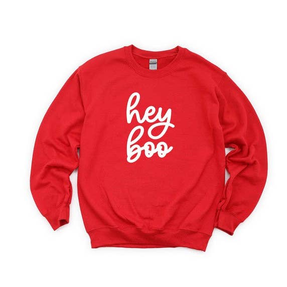 SBJ Fashion Co - Wholesale Sweatshirt - Kids - Hey Boo Cursive Youth Sweatshirt