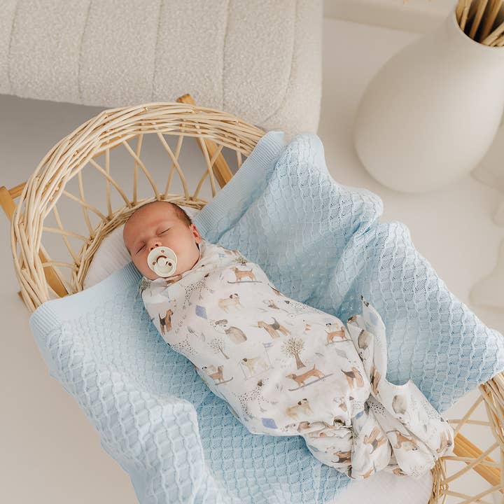 Dogs Day Out Muslin Wrap/Swaddle for wholesale by Emotion & Kids