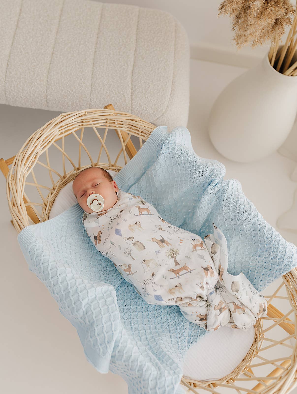 Emotion & Kids - Wholesale Swaddle - Baby - Dogs Day Out Muslin Wrap/Swaddle