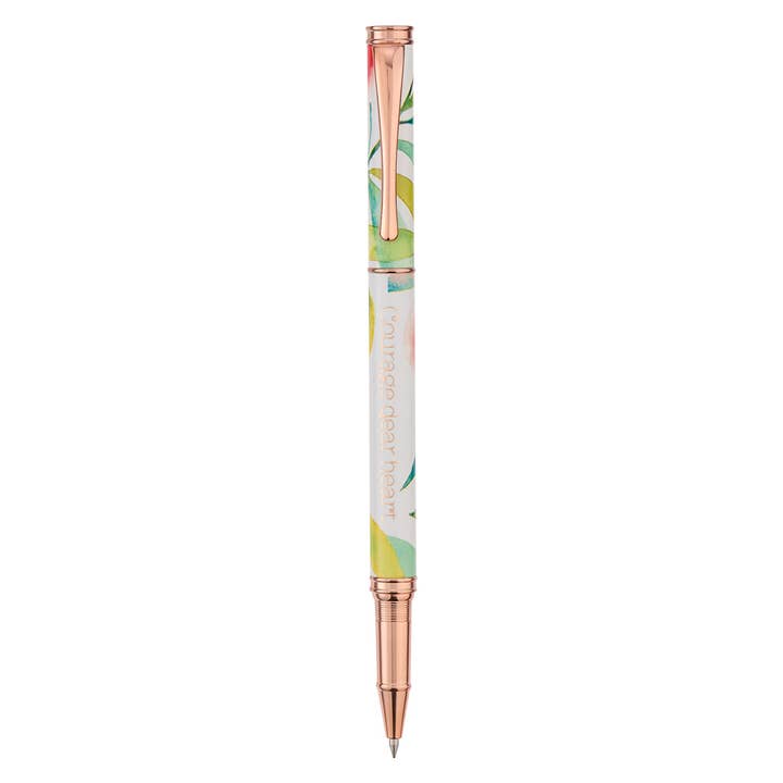 Christian Art Gifts - Wholesale Pen - Pen in Gift Box Orange Blossoms Courage