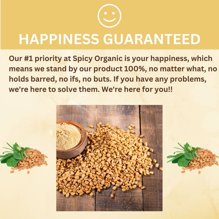 SPICY ORGANIC - Venta al por mayor Proteínas y superalimentos en polvo - Polvo de alholva orgánico, certificado por el USDA, semillas de metilo en polvo para cocinar, tu camino hacia un crecimiento saludable del cabello6