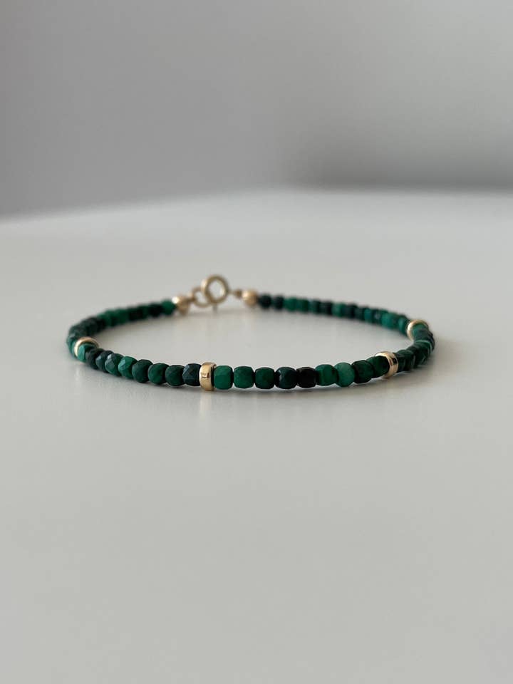Millie Bracelet - Malachite for wholesale by Gioielli By Gabriella