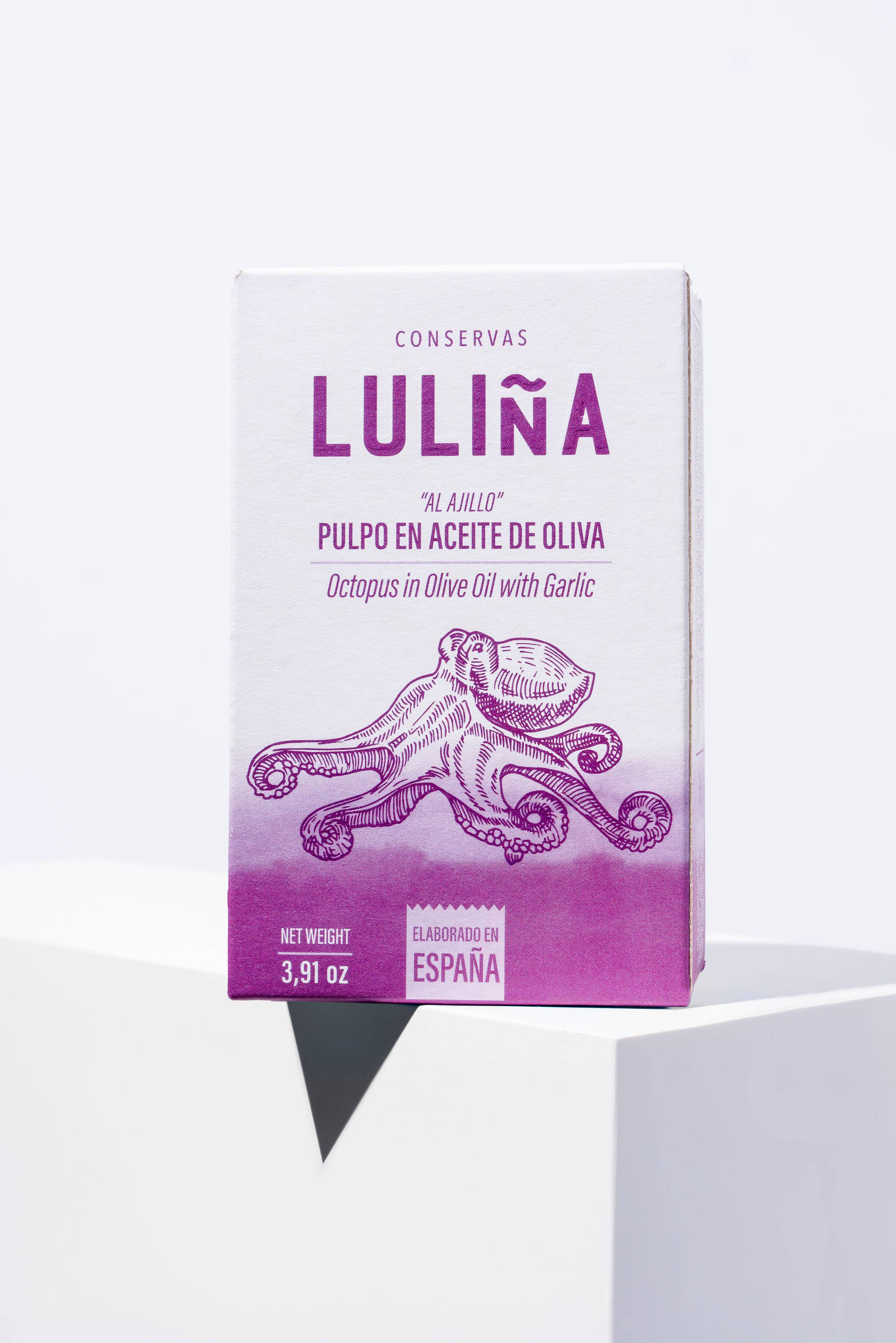 Conservas Luliña - Venta al por mayor Conservas de pescado - PULPO AL AJILLO EN ACEITE DE OLIVA4