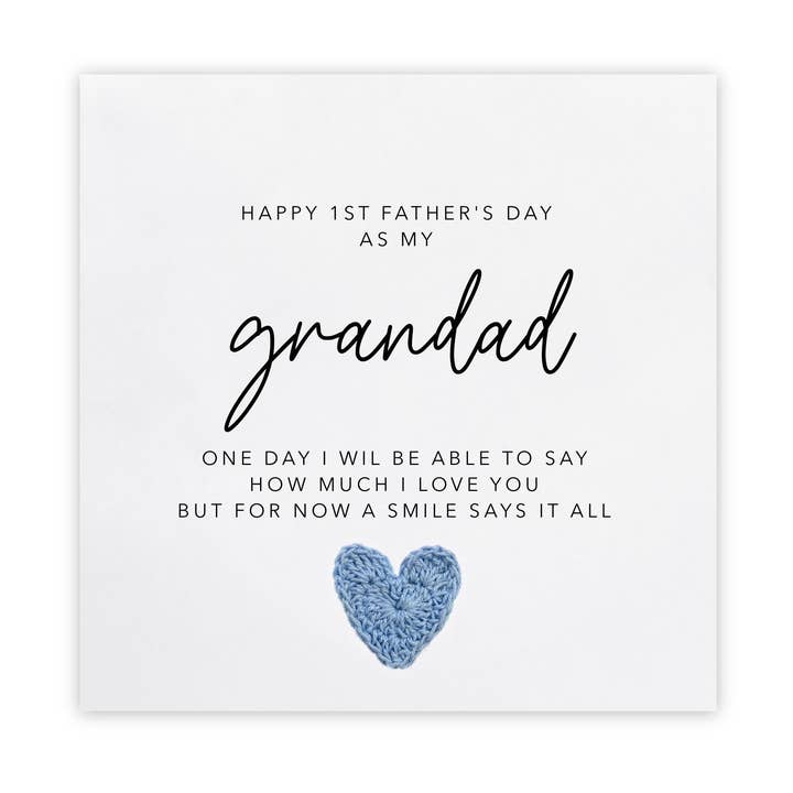 First Father's Day Grandad Card, On Our First Father's Day for wholesale by Fifi's Handcrafted