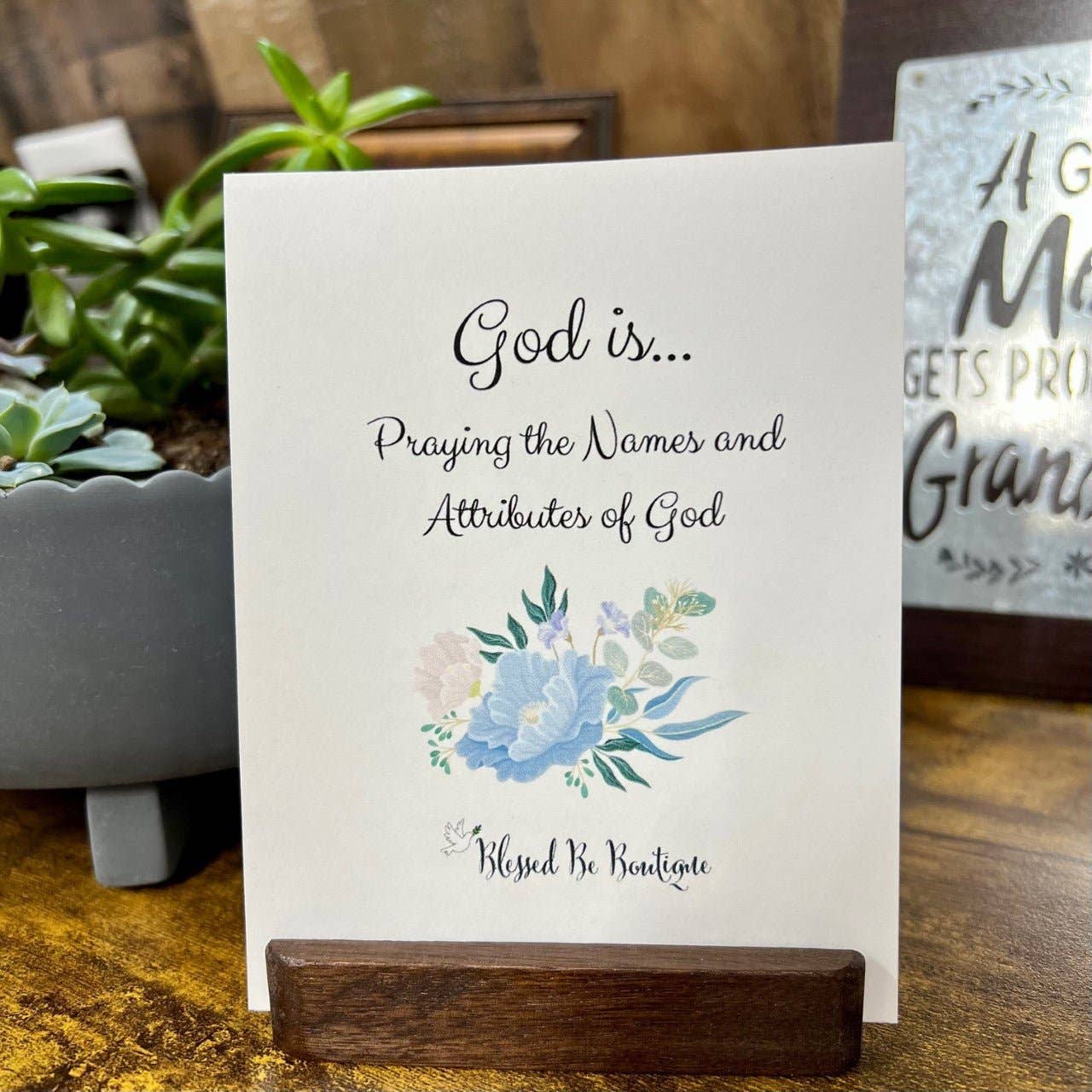 Blessed Be Boutique - Wholesale Religious Card - God Is... Names of God Card Set1