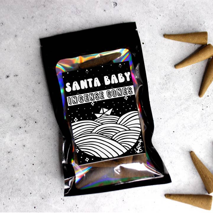 Santa Baby| Incense Cones | Backflow Cones for wholesale by Cosmically Misplaced