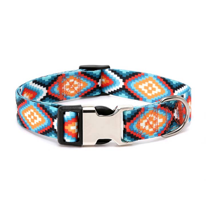 PAWPAWwholesale - Wholesale Pet Collar - Cat/Dog - Boho Forest Print Pet Collar with Custom ID_CWMM75764