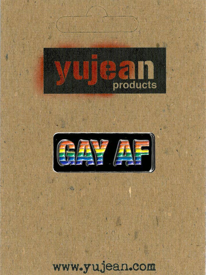 Spilla smaltata Gay Af E1121 per la vendita all'ingrosso da parte di Yujean