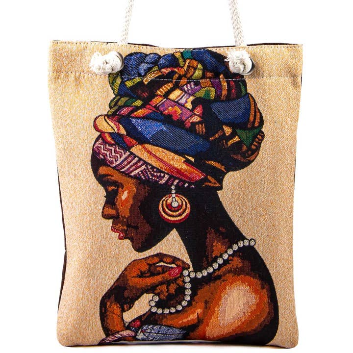 CRETE TRADING INC - Vente Tote bag – femme - Sac à bandoulière Vintage Tapestry Afro