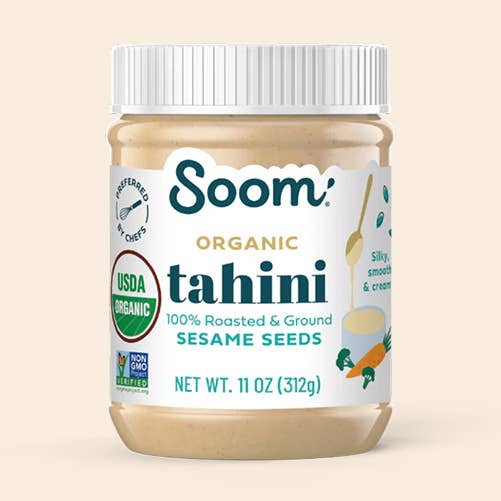 Organic Tahini (11oz) for wholesale by Soom Foods