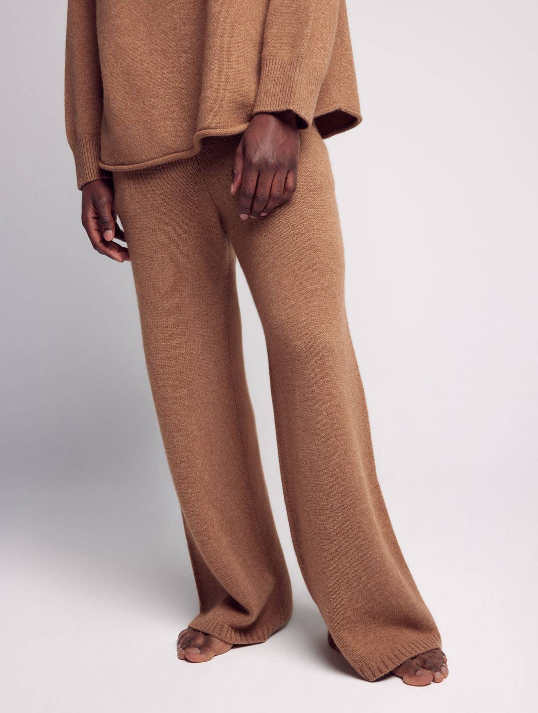 Leap Concept - Wholesale Pants - Women's - LUCA cashmere knitted wide pants7