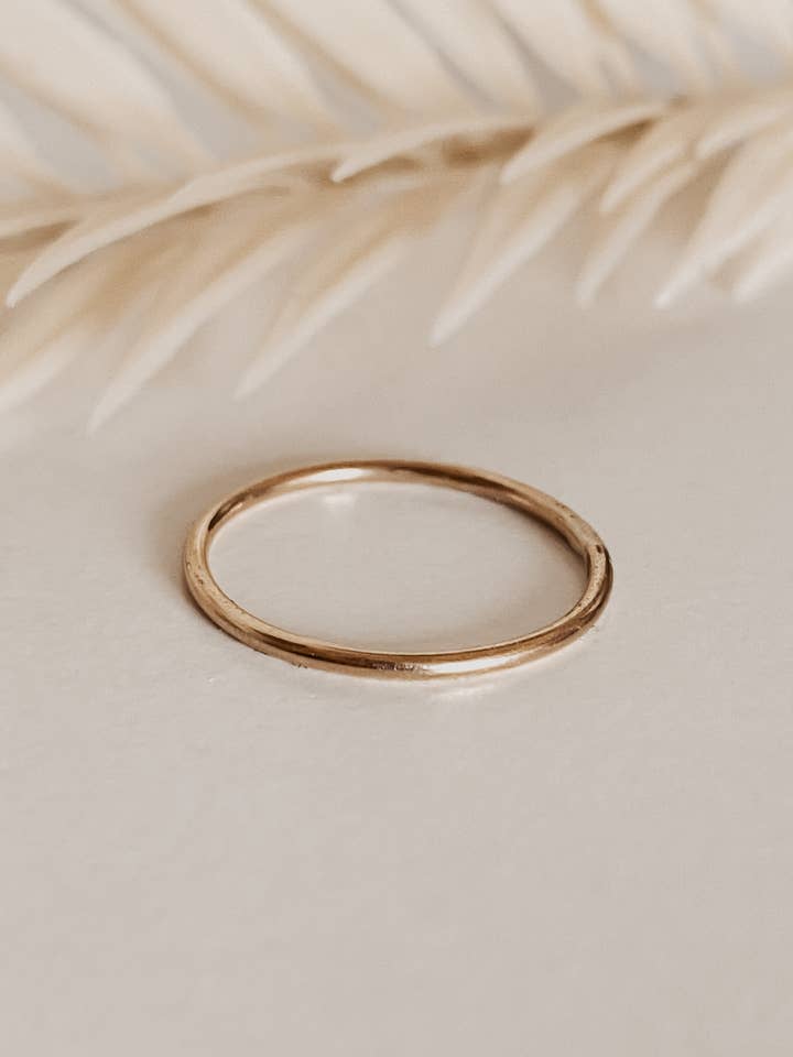 Classic Band | 14K Gold-Filled Stacking Ring for wholesale by Zazzling Boutique