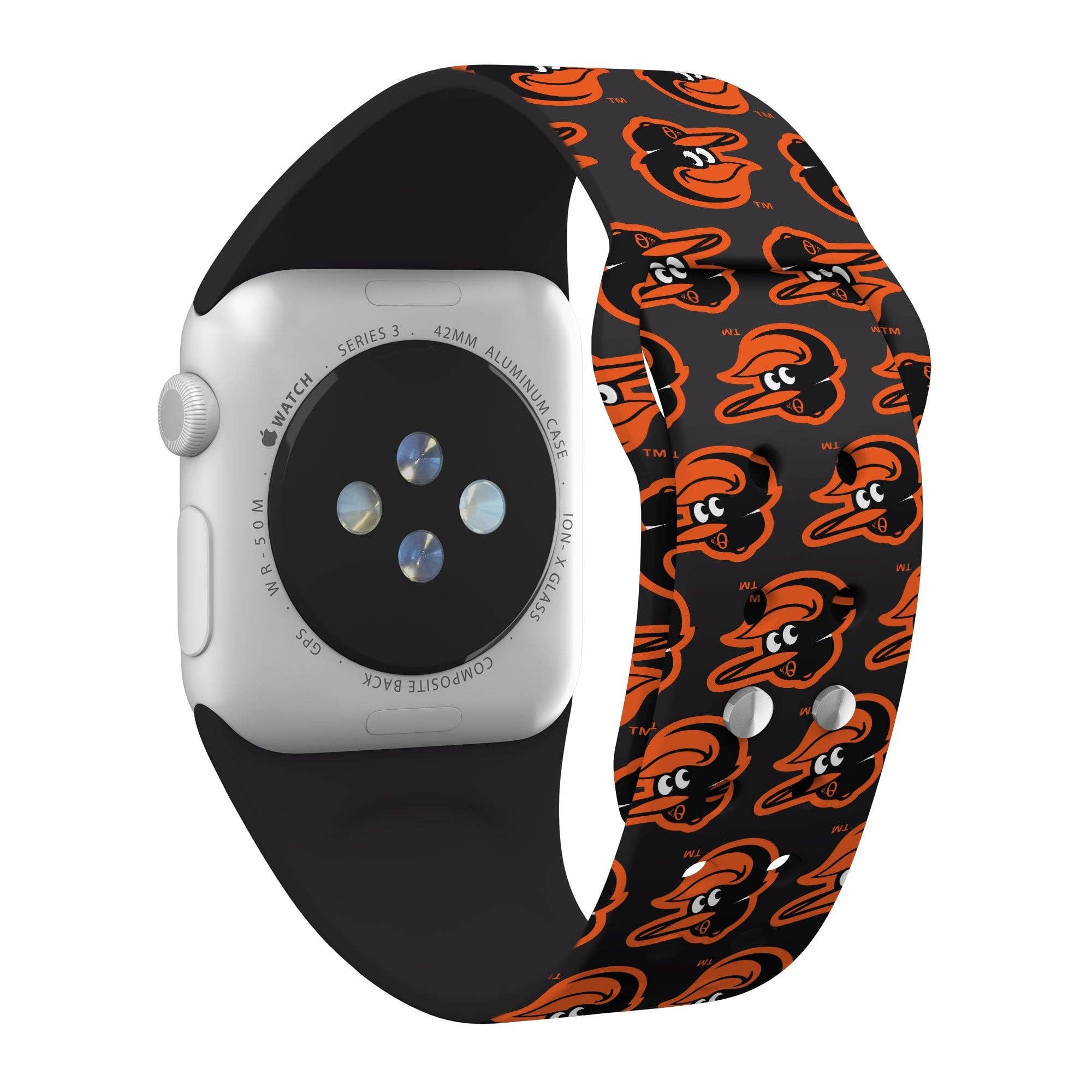 Game Time Bands - Vendita all'ingrosso Cinturino/fascia per orologio - Unisex - Cinturino Apple Watch HD Baltimore Orioles9