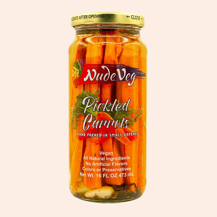 Ayurveg | NudeVeg Pickles - Wholesale Pickled Vegetables - Handcrafted Pickled Carrots | Spicy Dill | Artisanal Pickles