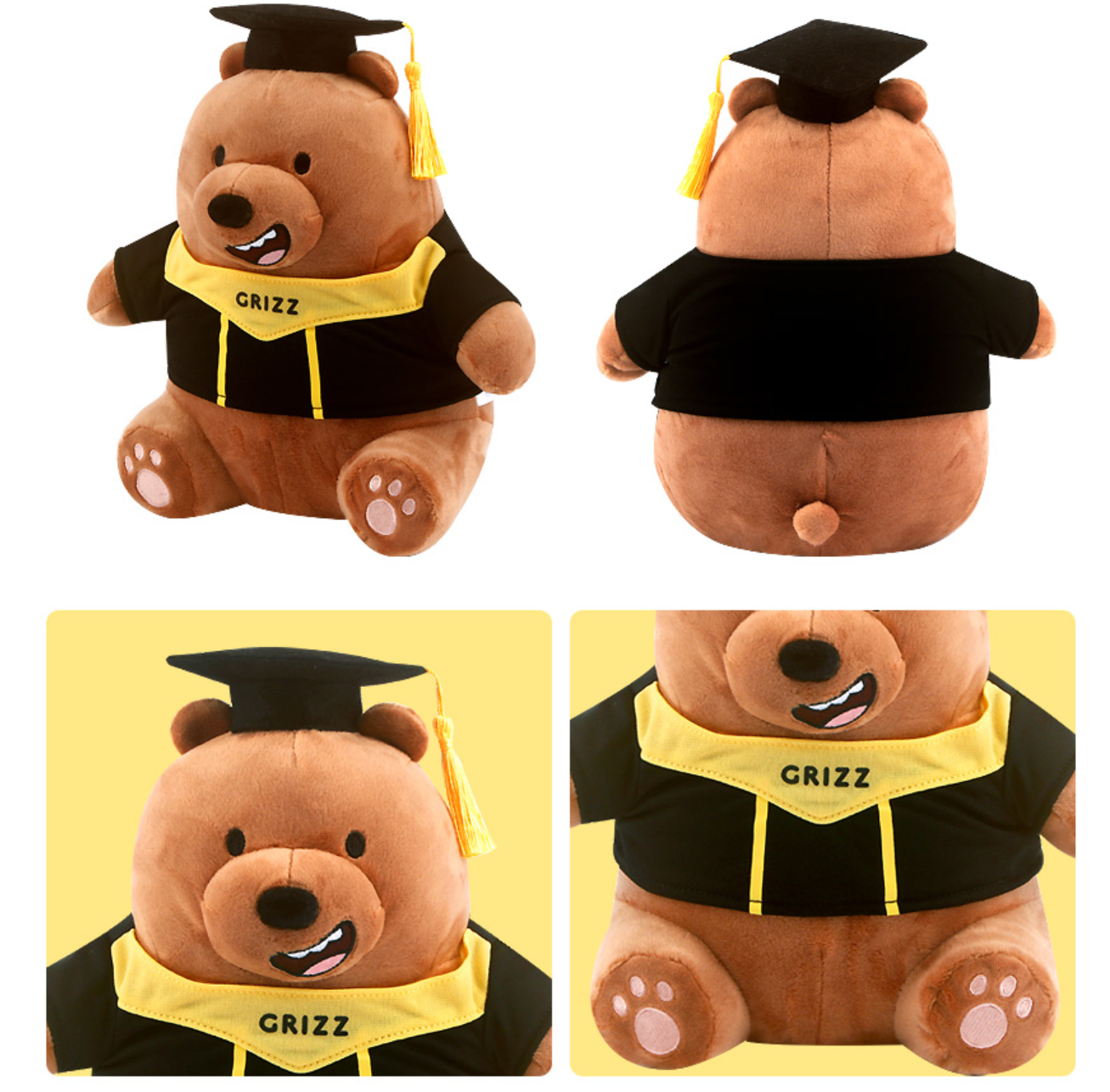 K-Wonderland - Wholesale Stuffed/Plush Toy - Kids & Baby - We Bare Bears Graduate Theme Plush Toy Cushion Home Deco2